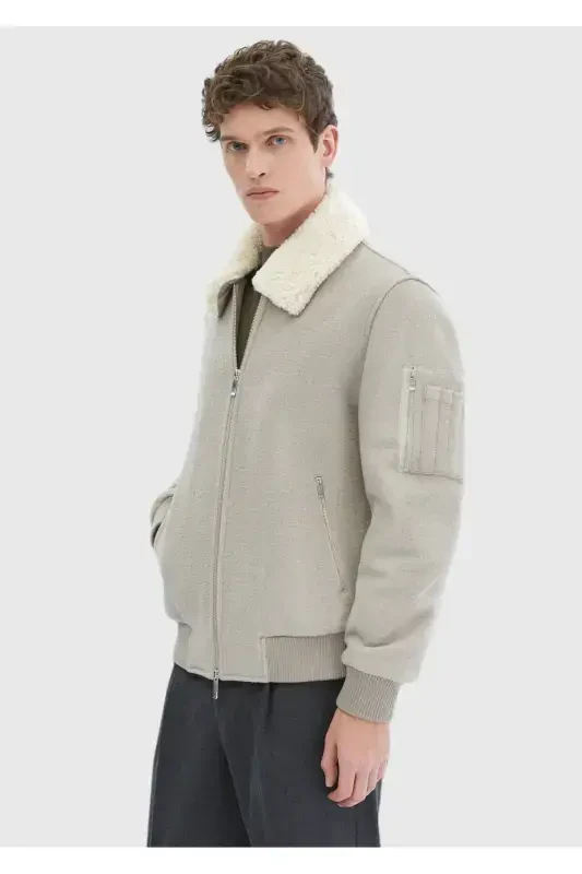 Vizon Dokuma Palto - 4