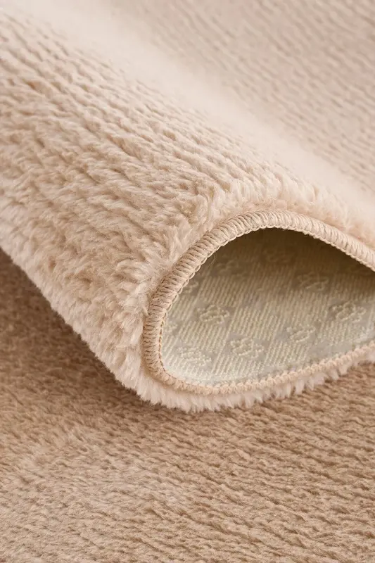 Vizon Post Dokuma Halı Peluş Tavşan Tüyü Hissi-Vizon - 6