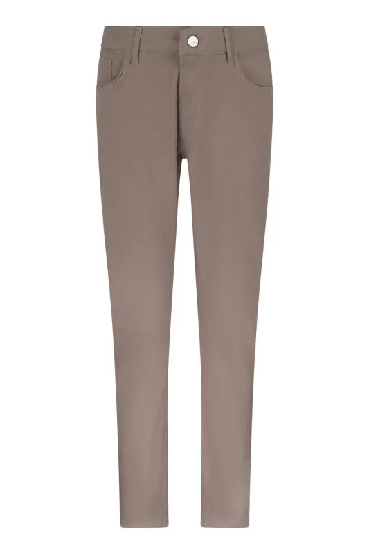 Визон Regular Fit 5 Cep Pamuklu Kanvas Pantolon-Визон - HATEMOĞLU
