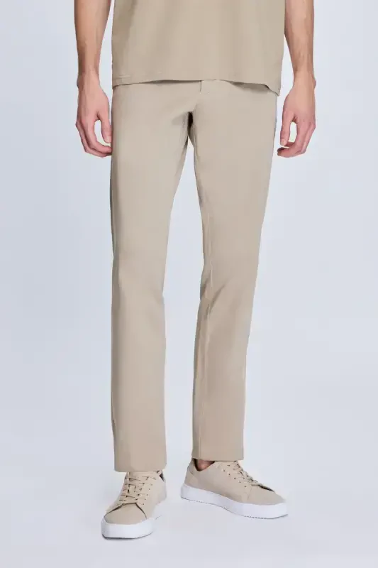 Vizon Regular Fit Yon cho'ntakli kundalik kanvas shim - 1