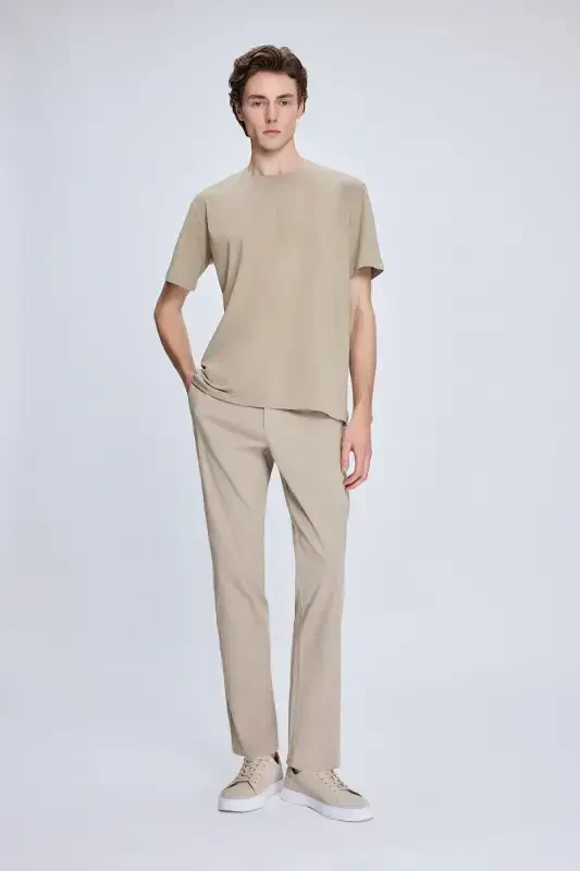 Vizon Regular Fit Yon cho'ntakli kundalik kanvas shim - 2