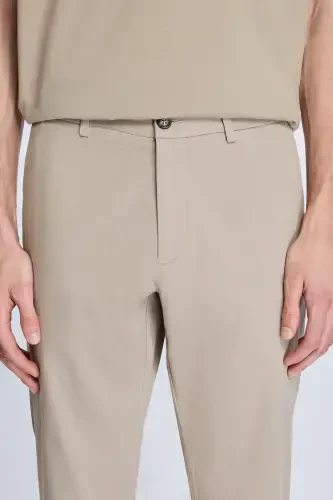 Vizon Regular Fit Yon cho'ntakli kundalik kanvas shim - 3