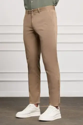 Vizon Slim Fit Dar Kesim Chino Yan Cep Erkek Pantolon-A.Vizon - 2