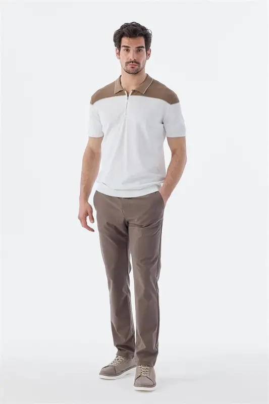 Vizon Slim Fit Fermualli Polo Yoqali T-Shirt - 1