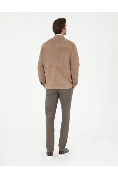 Vizon Slim Fit Çizgili Kanvas Pantolon 50295951-VR052 - Vizon - 4
