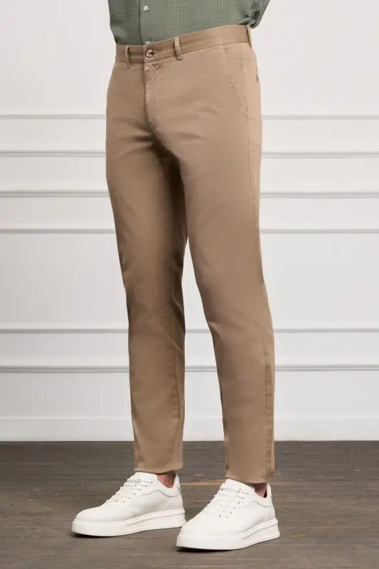 Vizon Slim Fit Tor kesimli Chino Yon cho'ntak Erkak Shim-A.Vizon - 2