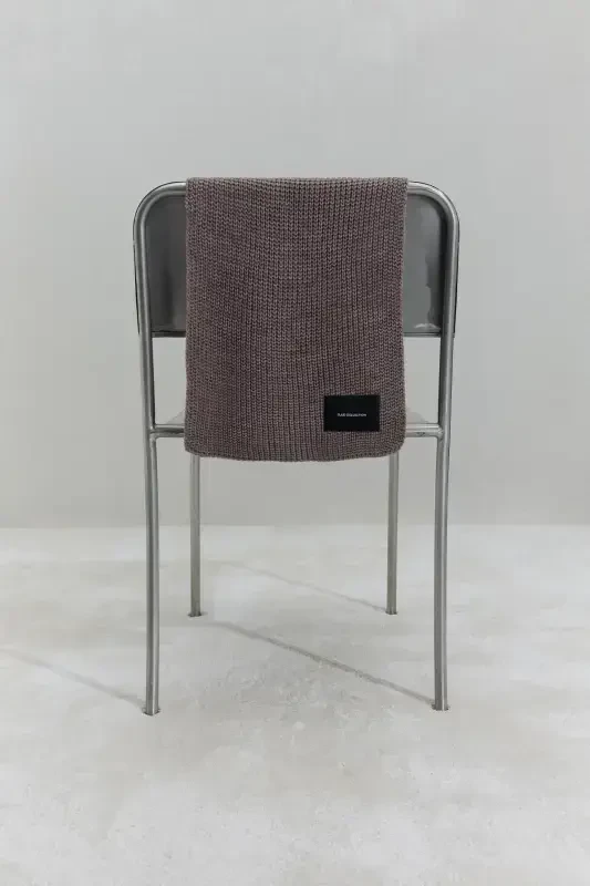 Vizon tekis o'rilgan trikotaj sharf-Vizon - SUUD COLLECTION