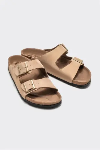 Vizon Teri Erkak Terlik-Vizon - ELLE SHOES (1)