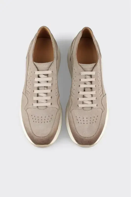 Vizon teri erkaklar sport poyabzali - 4