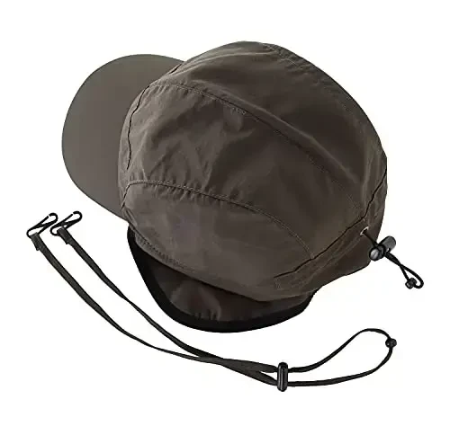 Home Prefer Waterproof Men's Winter Hats with Visor Warm Fleece Lined Baseball Cap Earflaps Trooper Trapper Hat for Men - 3