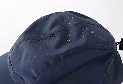 Home Prefer Waterproof Men's Winter Hats with Visor Warm Fleece Lined Baseball Cap Earflaps Trooper Trapper Hat for Men - 4