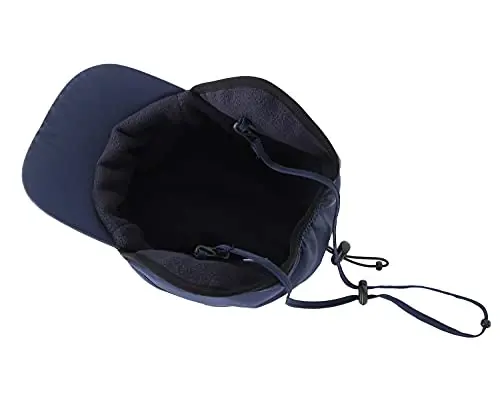 Home Prefer Waterproof Men's Winter Hats with Visor Warm Fleece Lined Baseball Cap Earflaps Trooper Trapper Hat for Men - 5