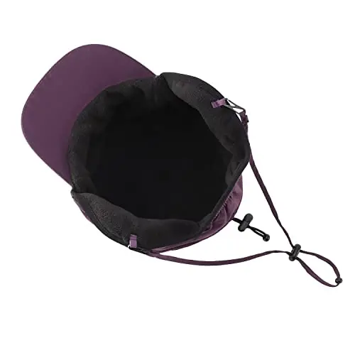 Home Prefer Waterproof Men's Winter Hats with Visor Warm Fleece Lined Baseball Cap Earflaps Trooper Trapper Hat for Men - 6
