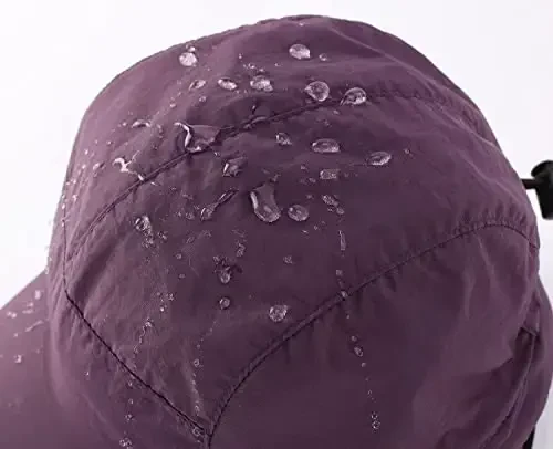 Home Prefer Waterproof Men's Winter Hats with Visor Warm Fleece Lined Baseball Cap Earflaps Trooper Trapper Hat for Men - 3