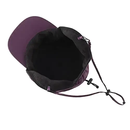 Home Prefer Waterproof Men's Winter Hats with Visor Warm Fleece Lined Baseball Cap Earflaps Trooper Trapper Hat for Men - 6