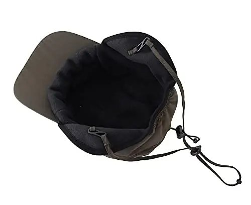 Home Prefer Waterproof Men's Winter Hats with Visor Warm Fleece Lined Baseball Cap Earflaps Trooper Trapper Hat for Men - 5