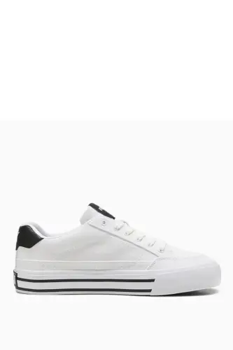 VL-5460 Beyaz Kadın Günlük Sneaker Comfort Casual Anatomik Spor Ayakkabı - Beyaz-7535 - 3