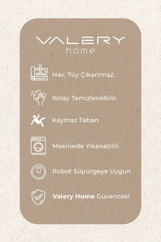 Vl Comfort Peluş Gilam Jigarrang Tekis Sochli-Jigarrang Tekis Soch - 2