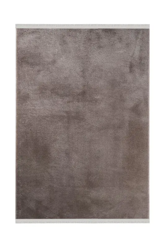 Vl Comfort Peluş Gilam Jigarrang Tekis Sochli-Jigarrang Tekis Soch - 8