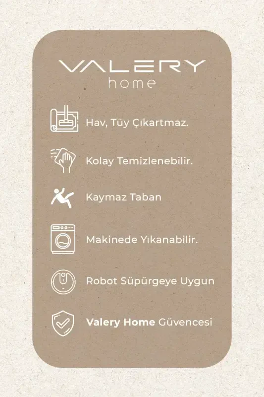 Vl Comfort Peluş Gilam Jigarrang Tekis Sochli-Jigarrang Tekis Soch - 2