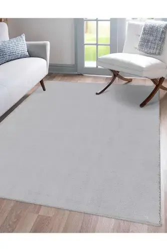 Vl Comfort Peluş Gilam Kulrang Overlokli-KULRANG - VALERY HOME (1)