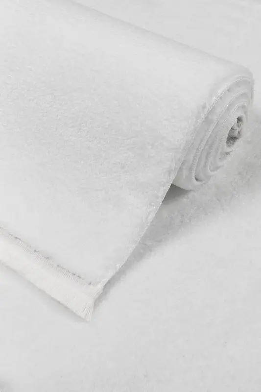 Vl Comfort Peluş Gilam Oq Tek Rangli Chekka Bilan - VALERY HOME