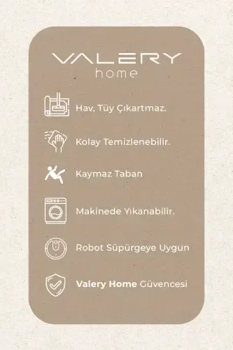 Vl Comfort Peluş Halı Kahverengi Düz Saçaklı-Kahverengi Düz Saçak - 2