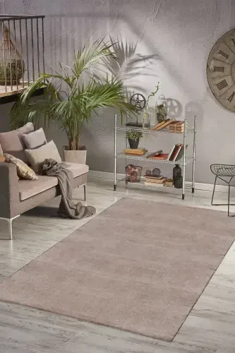 Vl Comfort Plush Carpet Brown Overlocked-Brown - 1