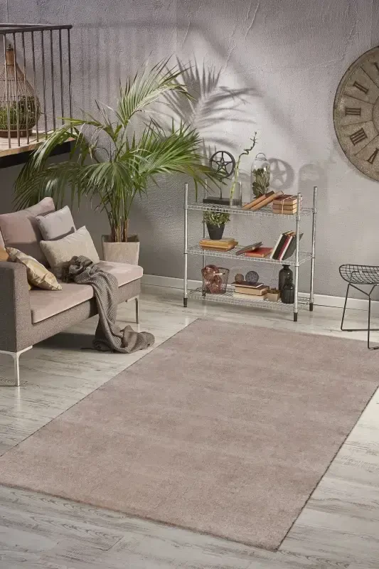 Vl Comfort Plush Carpet Brown Overlocked-Brown - 1