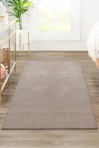 Vl Comfort Plush Carpet Brown Overlocked-Brown - 7