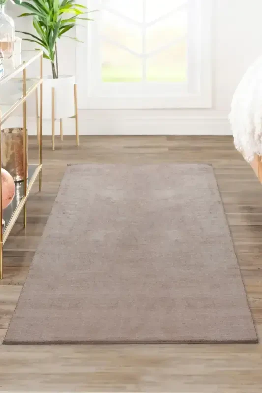 Vl Comfort Plush Carpet Brown Overlocked-Brown - 7