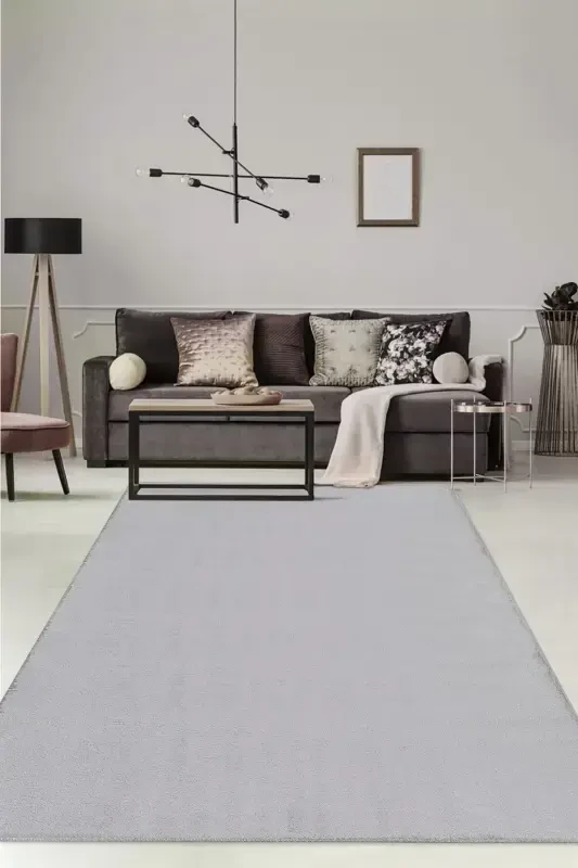 Vl Comfort Plush Carpet Gray Overlocked-GRAY - 4