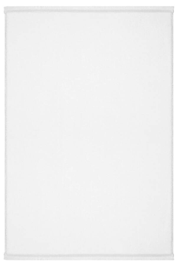 Vl Comfort Plush Rug White Plain Fringe - 11