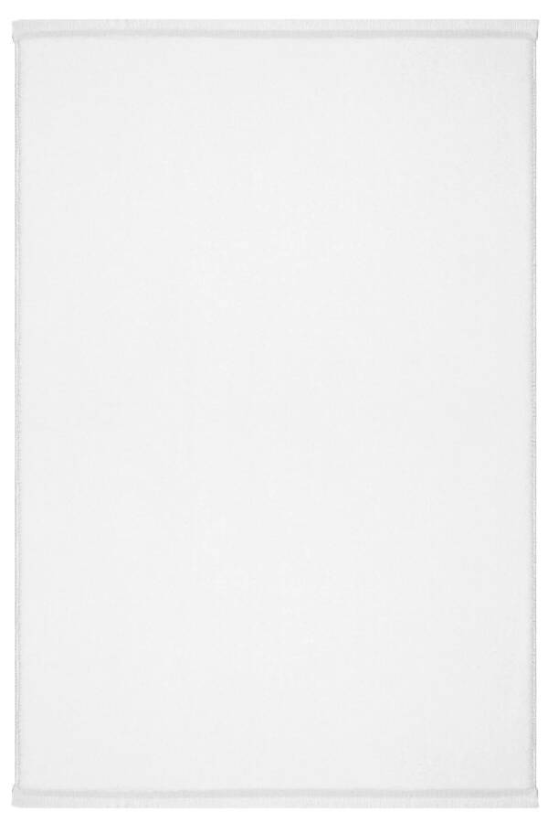 Vl Comfort Plush Rug White Plain Fringe - 4