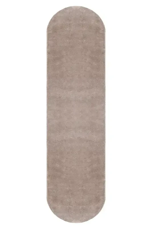 Vl Oval Comfort Overlock Plush Carpet Brown - 4