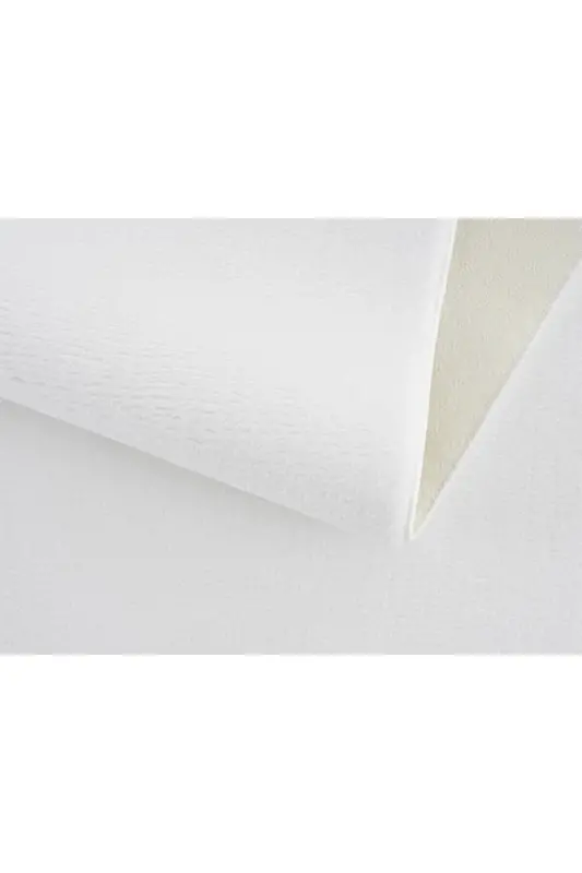 Vl Oval Comfort Оверлочный Плюшевый Ковер Белый-Без Бахромы Белый - 3