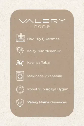 Vl Oval Comfort Overlokli Peluş Gilam Oq-Sochaksiz Oq - 7