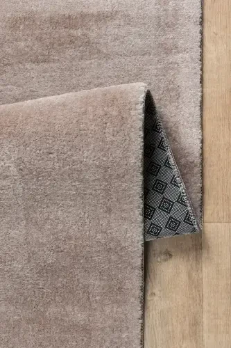 Vl Oval Comfort Плюшевый Ковер с Бахромой и Помпонами Коричнево-Коричневый Овальный с Бахромой и Помпонами - 3