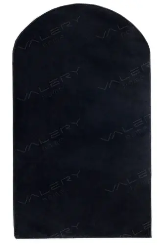 Vl Washable Plush Prayer Rug Overlocked Prayer Rug Black Vl-Black - 4