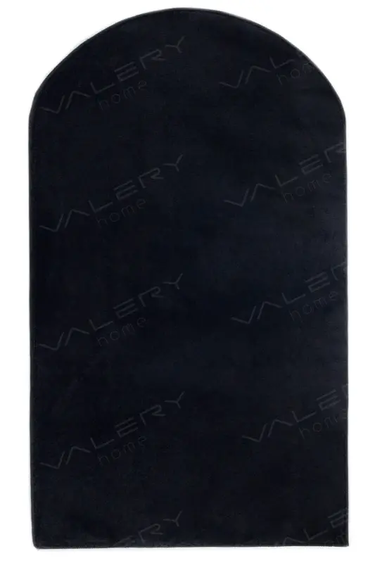 Vl Washable Plush Prayer Rug Overlocked Prayer Rug Black Vl-Black - 4