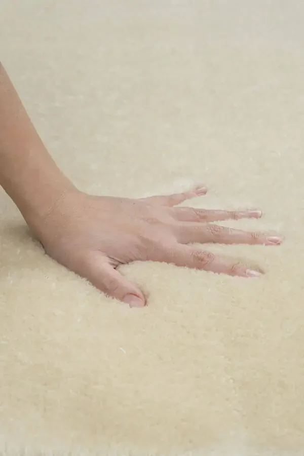 Vl Yıkanabilir Premium Ponpon Saçaklı Kaymaz Taban Post Peluş Banyo Paspası 2'li Takım Bej-BEJ - 11