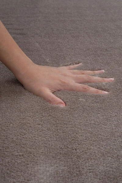 Vl Yıkanabilir Premium Ponpon Saçaklı Kaymaz Taban Post Peluş Banyo Paspası 2'li Takım Kahverengi-Kahverengi - Modazone (1)