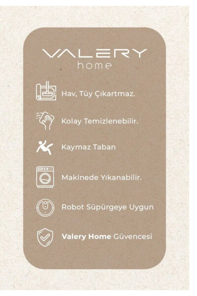 Vl Yıkanabilir Premium Ponpon Saçaklı Kaymaz Taban Post Peluş Banyo Paspası 2'li Takım Siyah-Siyah - 6