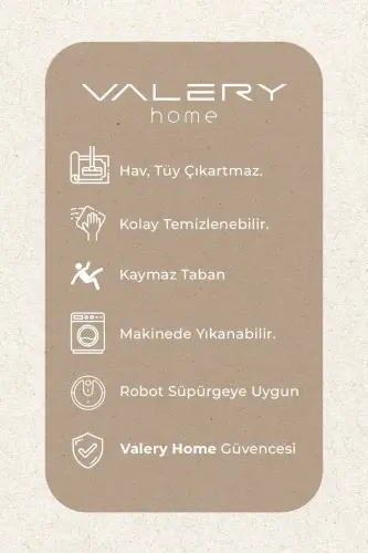 Vl Yumaloq Comfort Overlokli Peluş Gilam Jigarrang-Sochaksiz Jigarrang Doira - 6