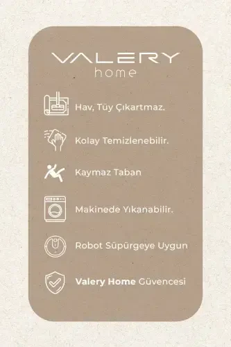 Vl Yumaloq Comfort Overlokli Peluş Gilam Jigarrang-Sochaksiz Jigarrang Doira - 6