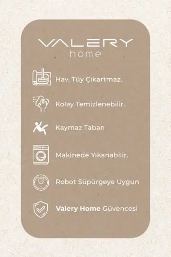 Vl Yuvarlak Comfort Overloklu Peluş Halı Gri - Gri Overloklu Daire - 6