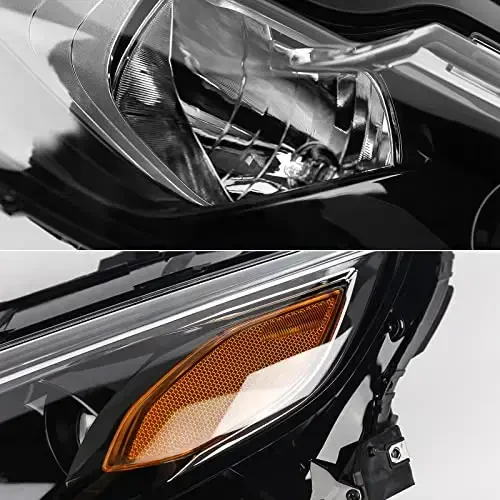 VLINCAR Headlights Assembly Compatible with 2019 2020 2021 2022 Chevy Malibu Head Lights Replacement Halogen Model Projector Headlamp Left Driver Side OME 84680167 84650573 - 4