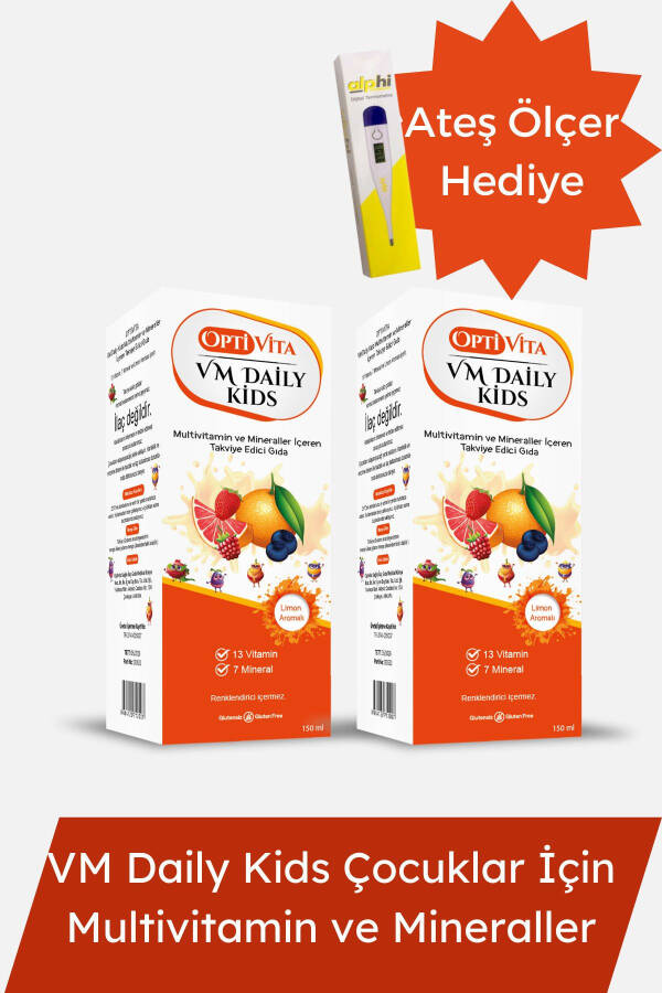 Vm Daily Kids 2 quti | Bolalar uchun Multivitamin bolalar sharbati 150 ml - 1