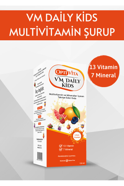 Vm Daily Kids Bolalar uchun Ko'p Vitaminli Bolalar Sharbati 150 Ml - 6