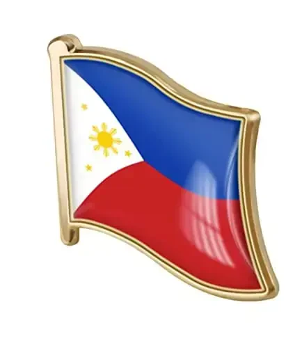 vmcoatdu Country Flag Pin Badge International Travel Brooch Metal Alloy Souvenir Pin for Hat Clothes Backpack 